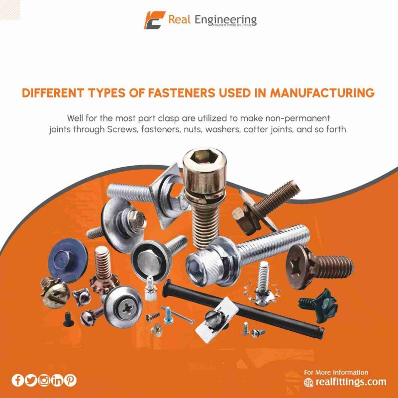 Different Types of Fasteners Used in Manufacturing - Real Engineering